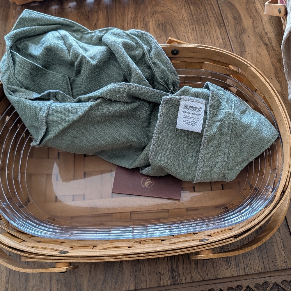 MAKE AN OFFER, Please! Longaberger Small Oval Gathering Basket Set - Picture 5 of 9